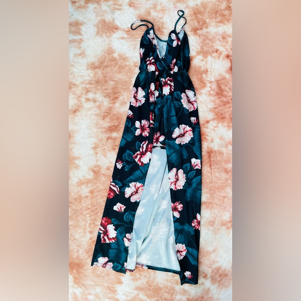 Long Floral Dress Small
